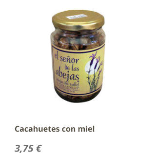 Cacahuetes con miel 3,75 